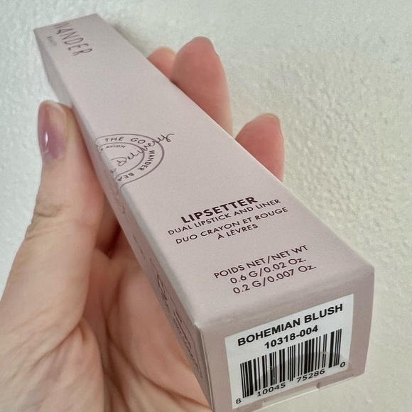 NIB Wander Beauty Lipsetter Dual Lipstick and Liner in Bohemian Blush - Picture 7 of 7